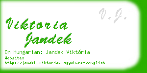 viktoria jandek business card